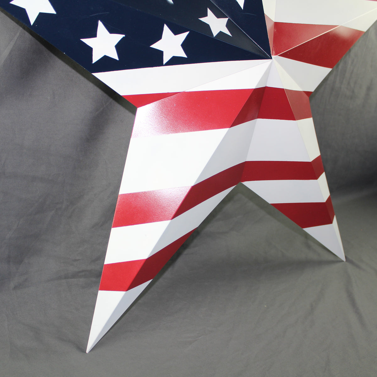 AMERICANA USA FLAG BARN STAR RED WHT BLUE STAR HANDMADE 12",24",36" #EH13297