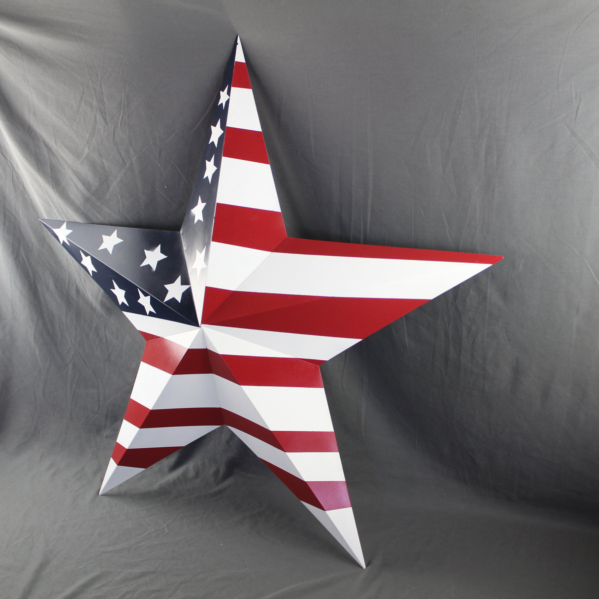 AMERICANA USA FLAG BARN STAR RED WHT BLUE STAR HANDMADE 12",24",36" #EH13297