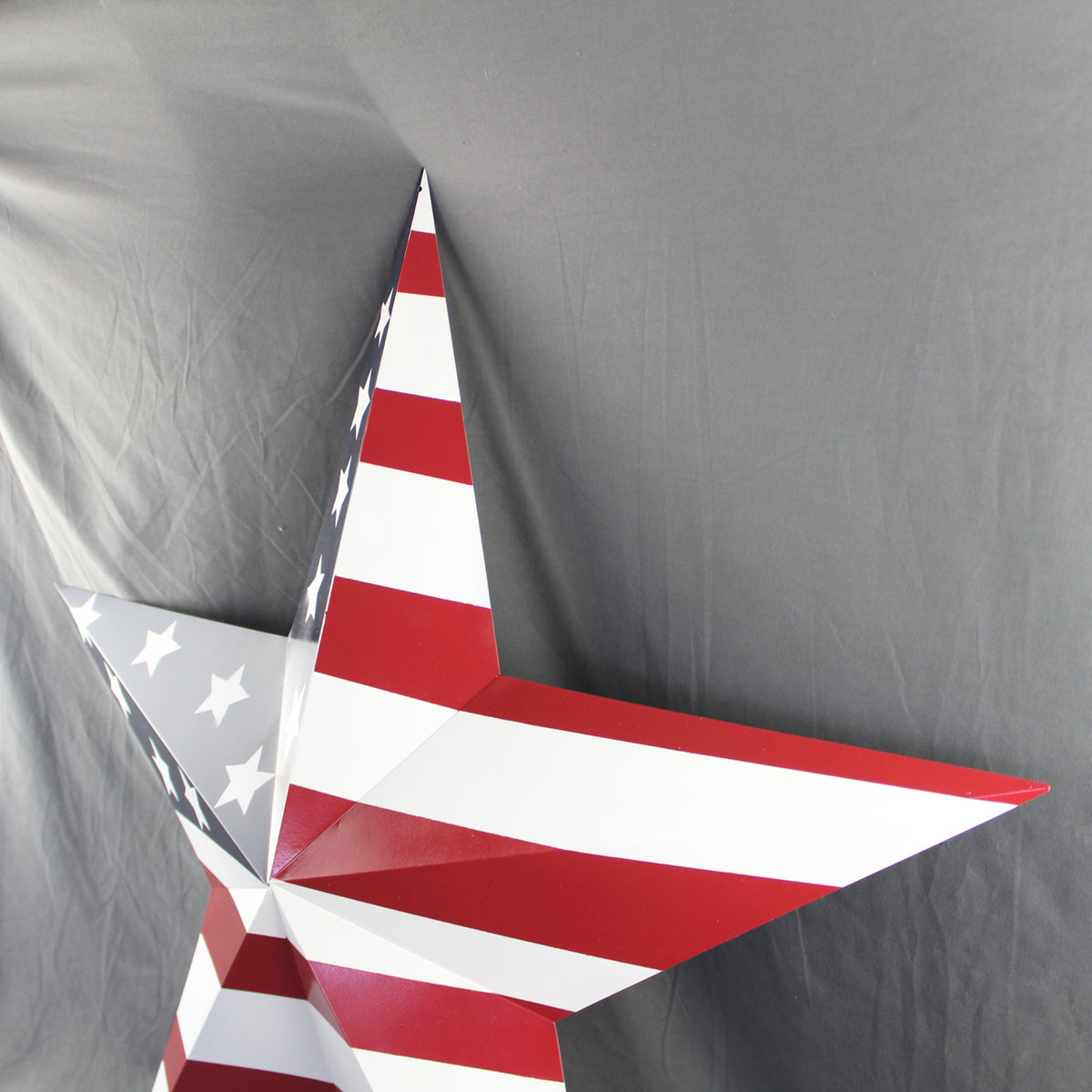 AMERICANA USA FLAG BARN STAR RED WHT BLUE STAR HANDMADE 12",24",36" #EH13297