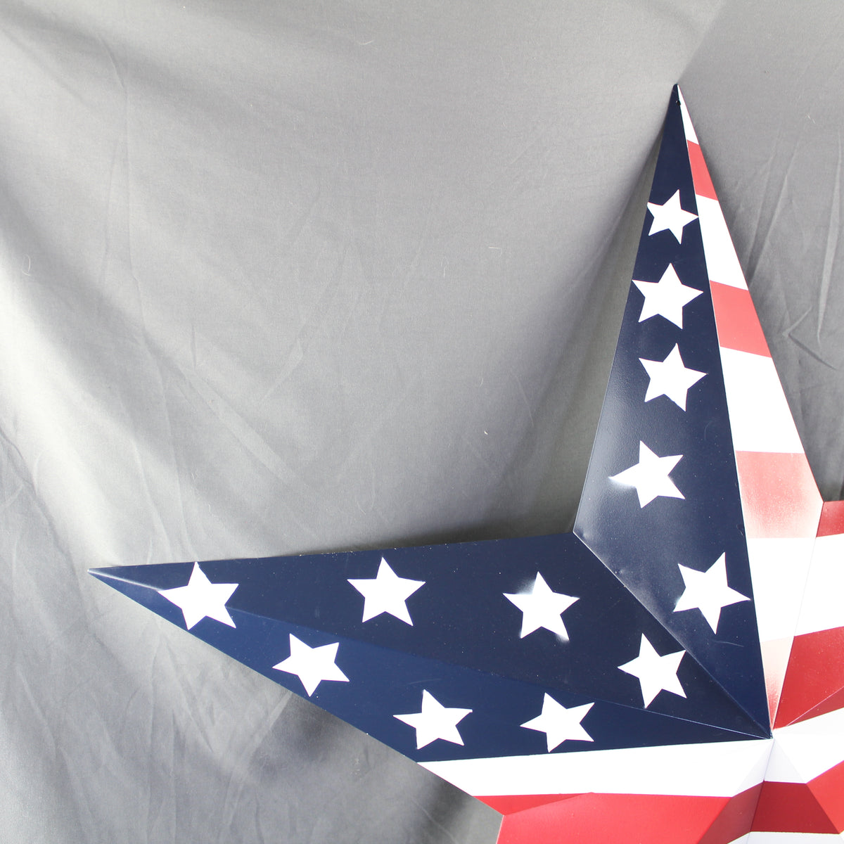 AMERICANA USA FLAG BARN STAR RED WHT BLUE STAR HANDMADE 12",24",36" #EH13297