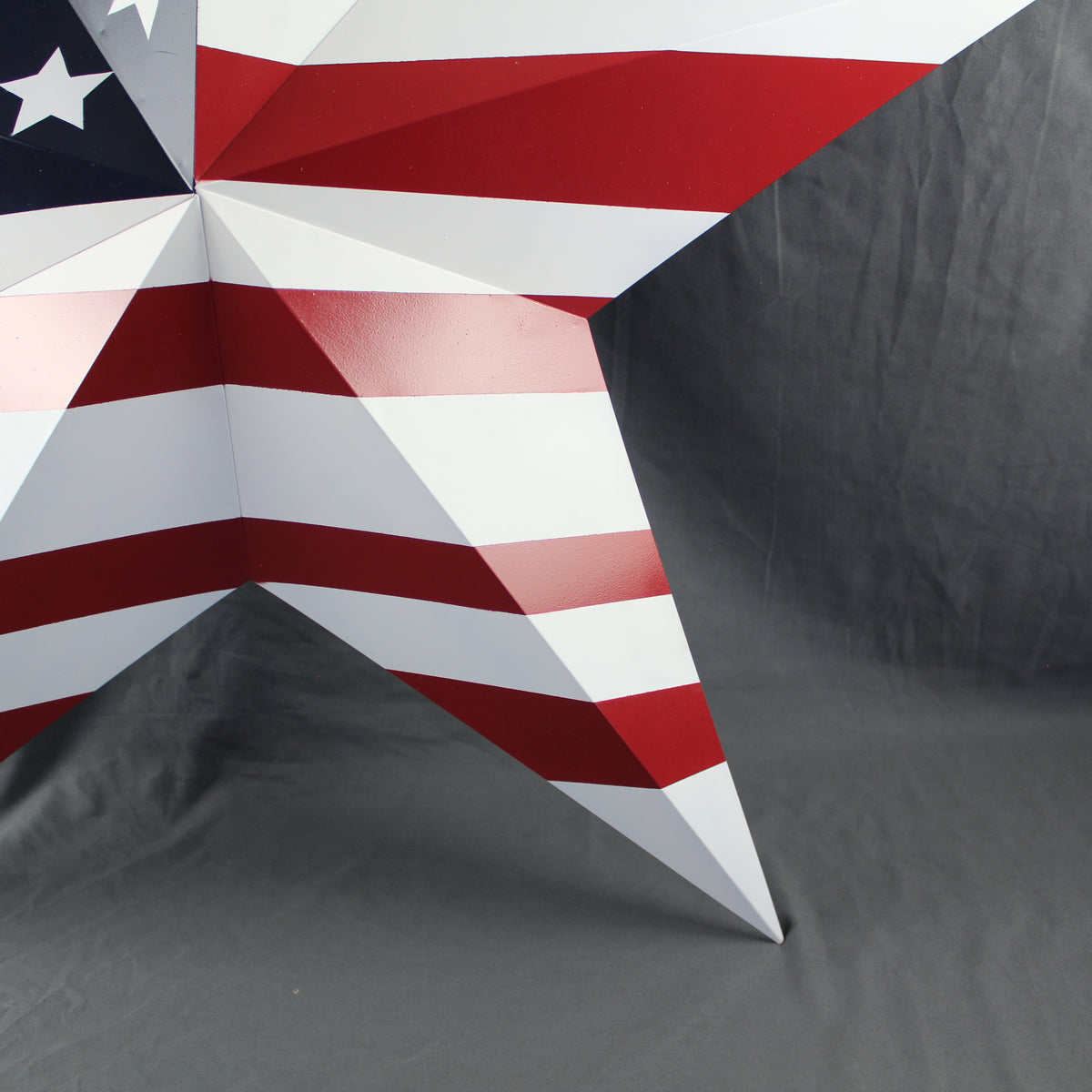 AMERICANA USA FLAG BARN STAR RED WHT BLUE STAR HANDMADE 12",24",36" #EH13297