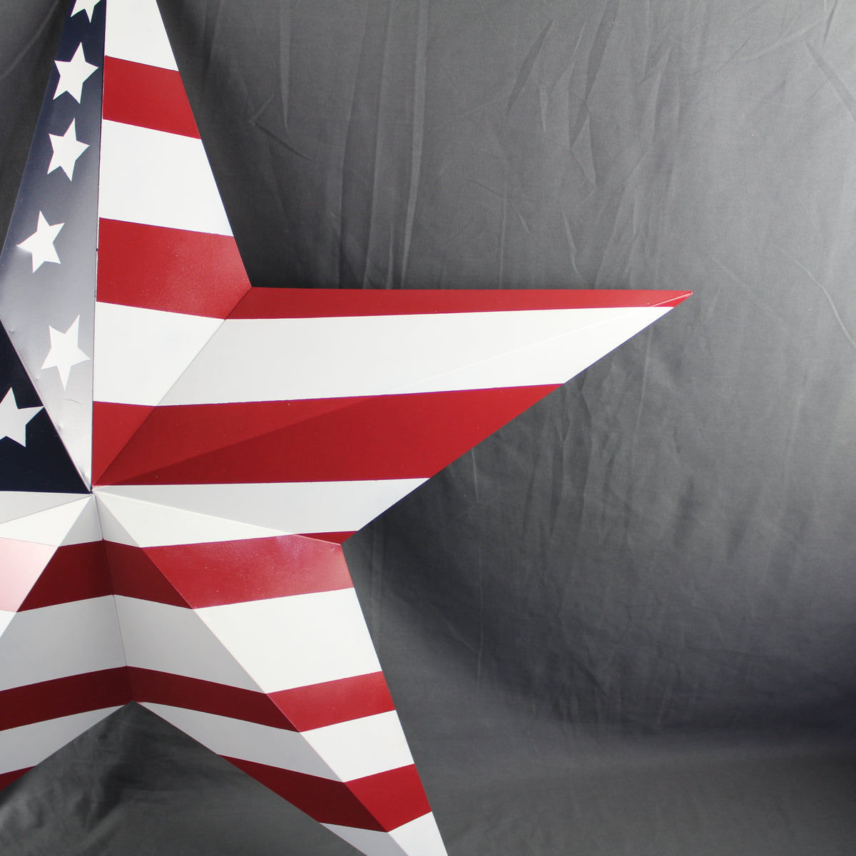 AMERICANA USA FLAG BARN STAR RED WHT BLUE STAR HANDMADE 12",24",36" #EH13297