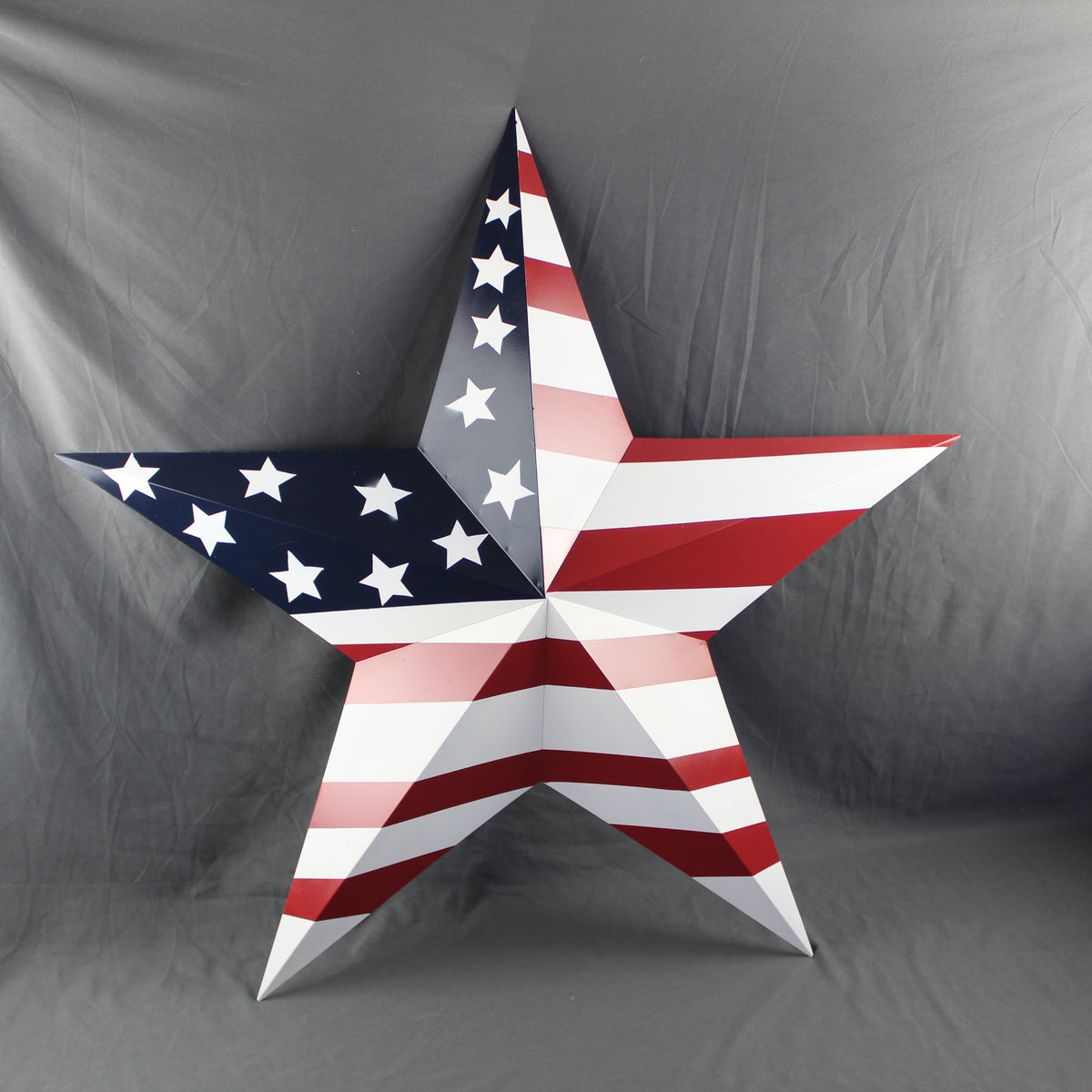 AMERICANA USA FLAG BARN STAR RED WHT BLUE STAR HANDMADE 12",24",36" #EH13297