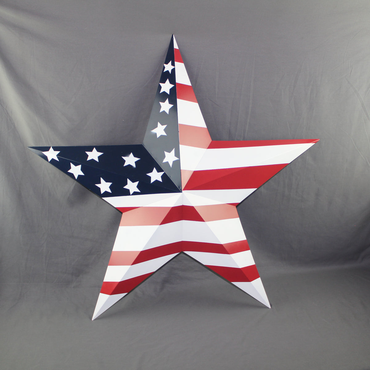 AMERICANA USA FLAG BARN STAR RED WHT BLUE STAR HANDMADE 12",24",36" #EH13297