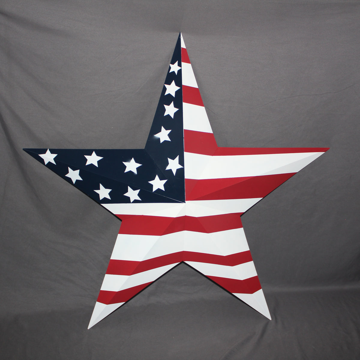AMERICANA USA FLAG BARN STAR RED WHT BLUE STAR HANDMADE 12",24",36" #EH13297