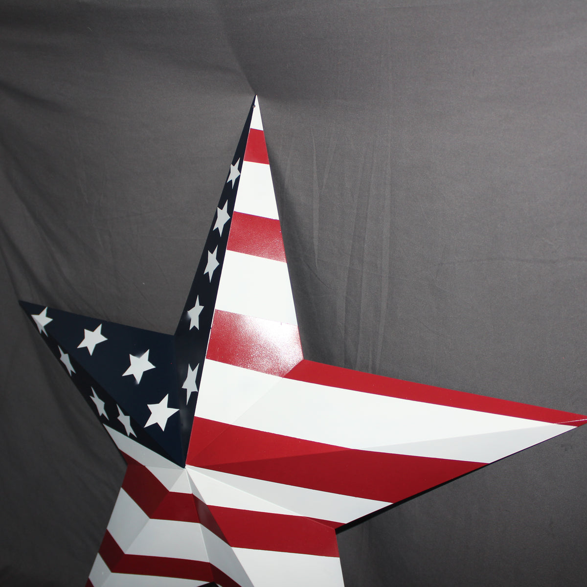AMERICANA USA FLAG BARN STAR RED WHT BLUE STAR HANDMADE 12",24",36" #EH13297