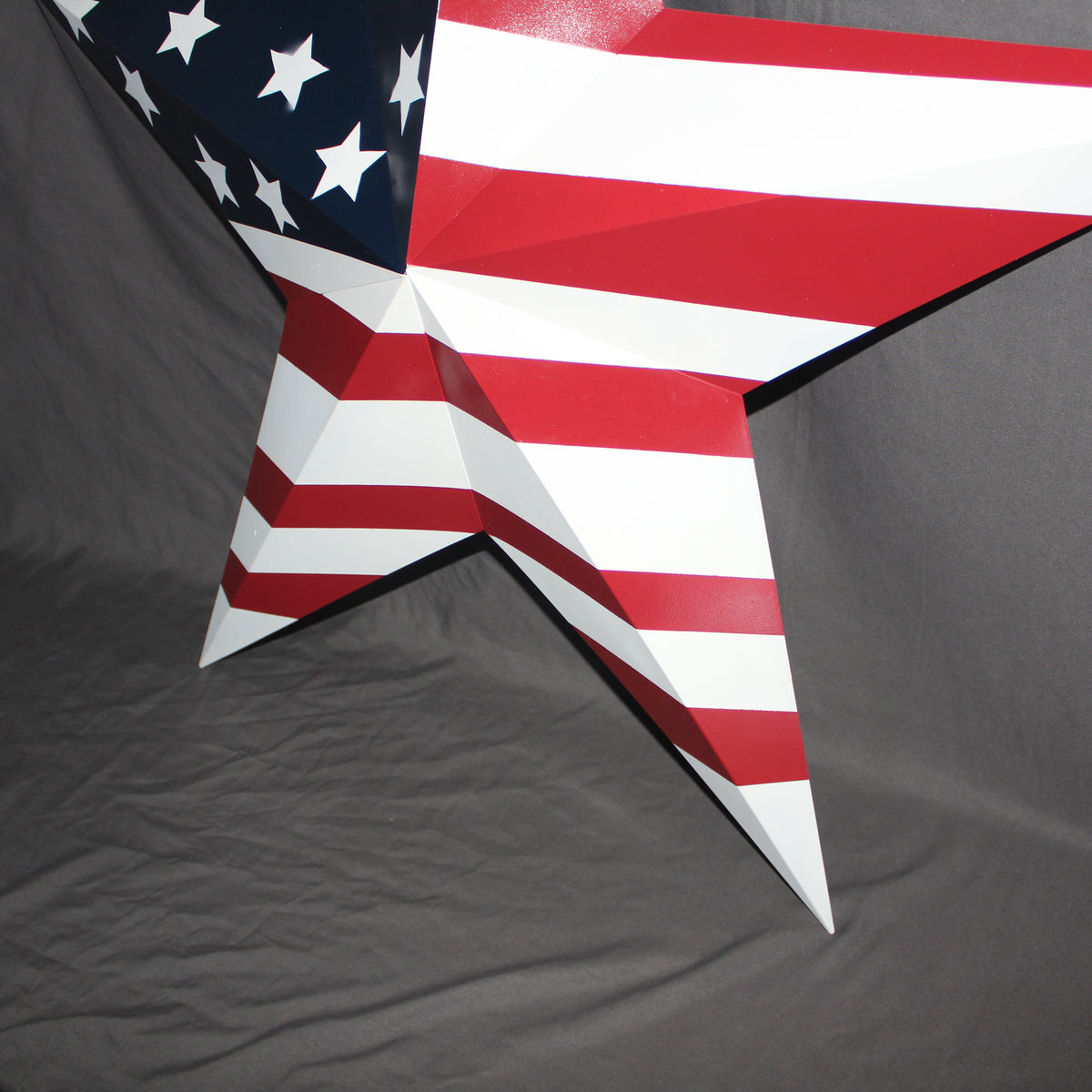 AMERICANA USA FLAG BARN STAR RED WHT BLUE STAR HANDMADE 12",24",36" #EH13297