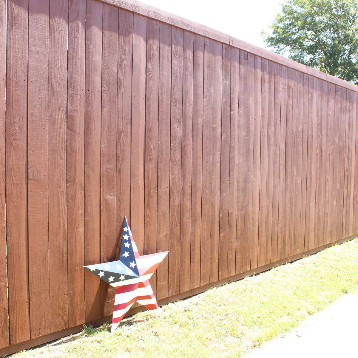 AMERICANA USA FLAG BARN STAR RED WHT BLUE STAR HANDMADE 12",24",36" #EH13297