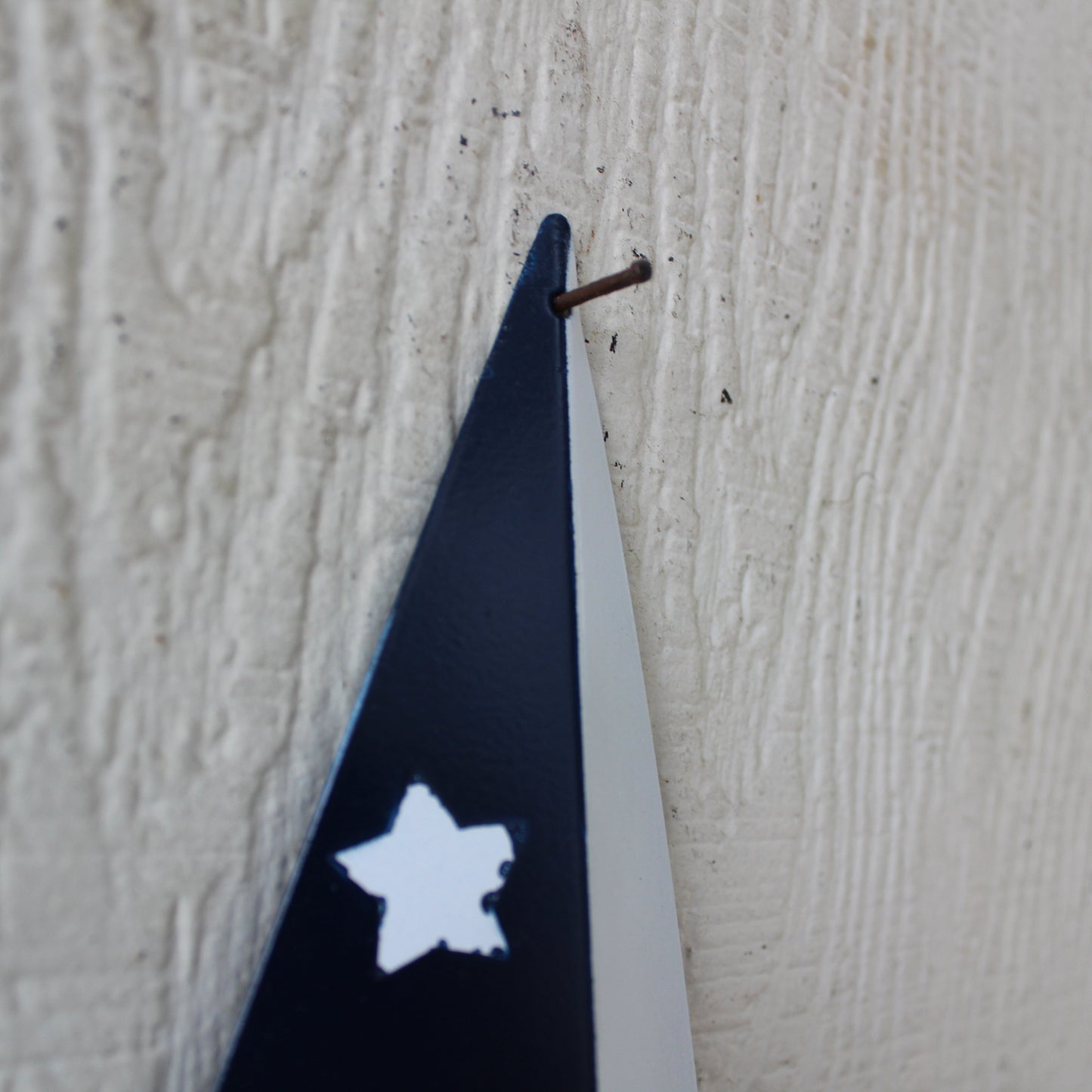 12",24",36" BLUE & WHITE STAR 5 POINT METAL STAR OF DAVID WESTERN HOME DECOR HANDMADE #EH12665