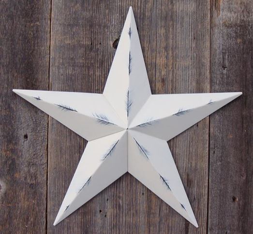 #EH10412 RUSTIC BARN STAR 32",40",53" METAL WALL ART MULTI COLOR WESTERN HOME DECOR HANDMADE