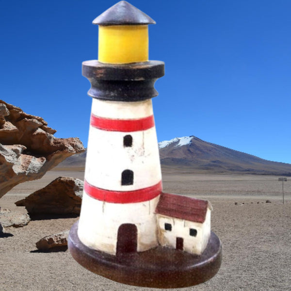 RED LIGHTHOUSE WESTERN HOME DECOR NEW FREE SHIPPING  #EH12877