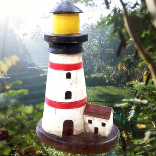 RED LIGHTHOUSE WESTERN HOME DECOR NEW FREE SHIPPING  #EH12877