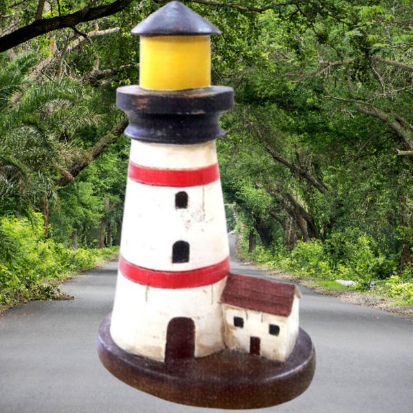 RED LIGHTHOUSE WESTERN HOME DECOR NEW FREE SHIPPING  #EH12877