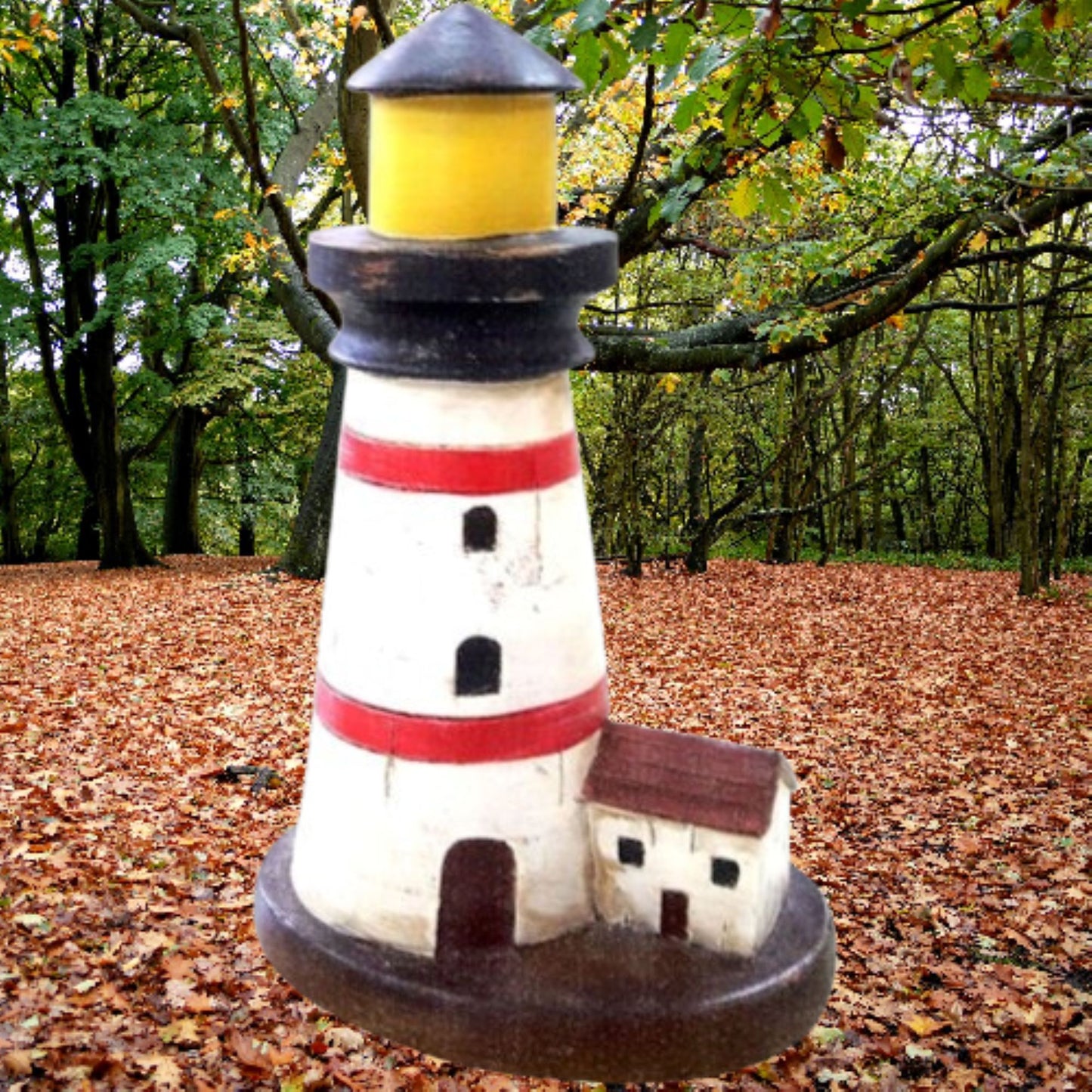 RED LIGHTHOUSE WESTERN HOME DECOR NEW FREE SHIPPING  #EH12877