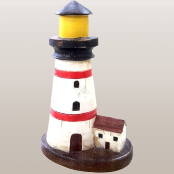 RED LIGHTHOUSE WESTERN HOME DECOR NEW FREE SHIPPING  #EH12877