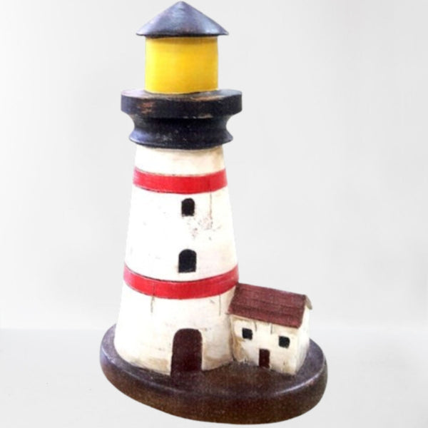 RED LIGHTHOUSE WESTERN HOME DECOR NEW FREE SHIPPING  #EH12877