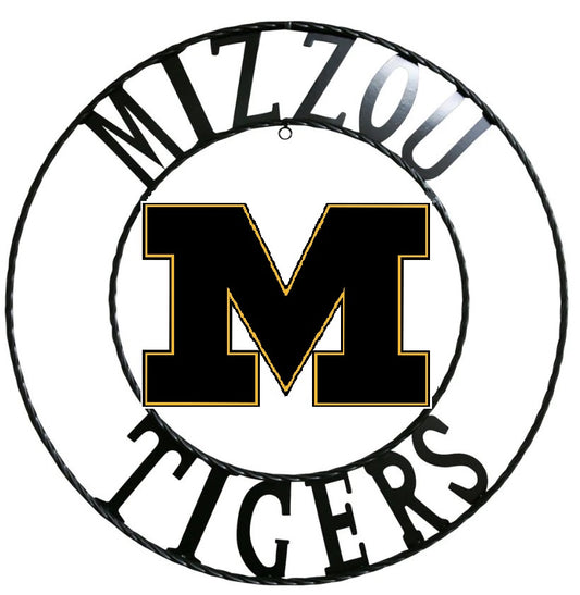 12", 18", 24", 32" MISSOURI TIGERS CUSTOM METAL VINTAGE CRAFT TEAM SIGN HANDMADE