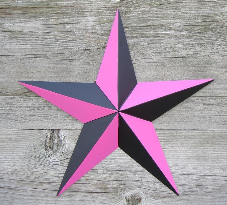 36" NAUTICAL BARN STAR MULTI COLOR METAL BARN STAR WESTERN HOME DECOR HANDMADE