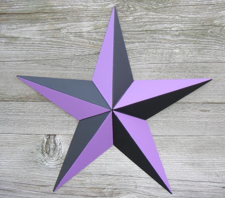 36" NAUTICAL BARN STAR MULTI COLOR METAL BARN STAR WESTERN HOME DECOR HANDMADE