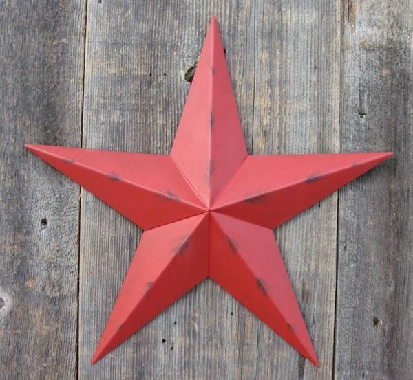 #EH10412 RUSTIC BARN STAR 32",40",53" METAL WALL ART MULTI COLOR WESTERN HOME DECOR HANDMADE