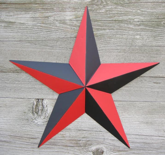 30" NAUTICAL BARN STAR MULTI COLOR METAL BARN STAR WESTERN HOME DECOR HANDMADE
