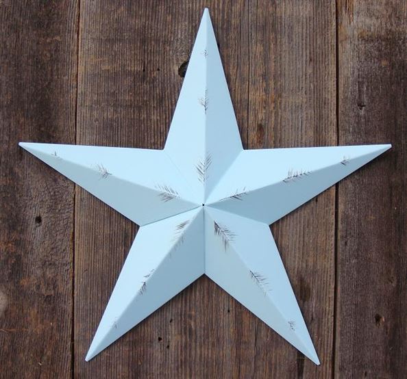 #EH10412 RUSTIC BARN STAR 32",40",53" METAL WALL ART MULTI COLOR WESTERN HOME DECOR HANDMADE