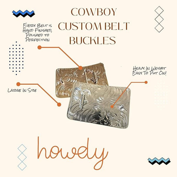 ROOSTER BELT BUCKLE SILVER WESTERN METAL BUCKLE FASHION ART 4.5" X 3.5"  #EH13081