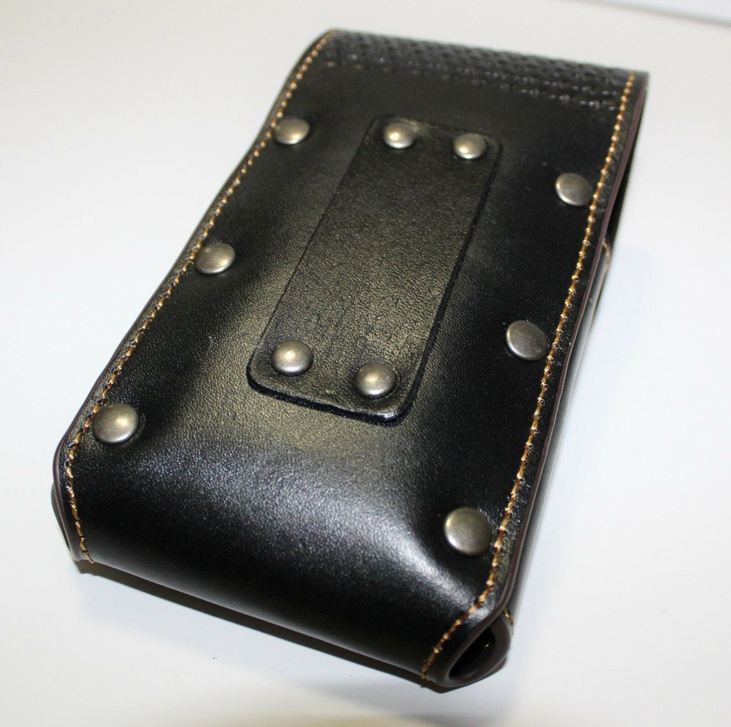 7" ROOSTER BLACK EMBOSSED LEATHER POUCH EXTRA LARGE  BELT LOOP HOLSTER CELL PHONE CASE UNIVERSAL OVERSIZE #EH12924--FREE SHIPPING