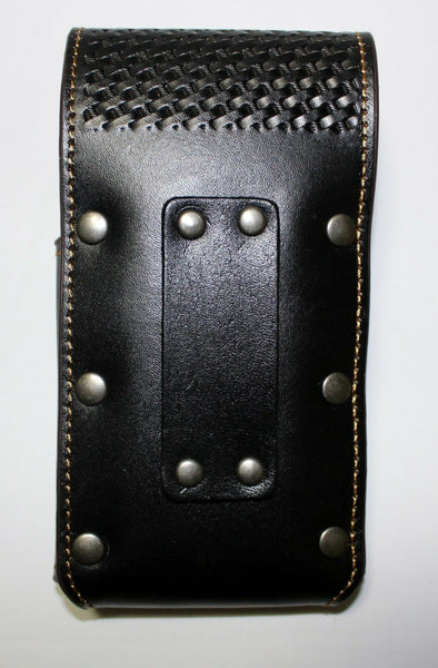 7" ROOSTER BROWN EMBOSSED LEATHER POUCH EXTRA LARGE  BELT LOOP HOLSTER CELL PHONE CASE UNIVERSAL OVERSIZE #EH12925--FREE SHIPPING