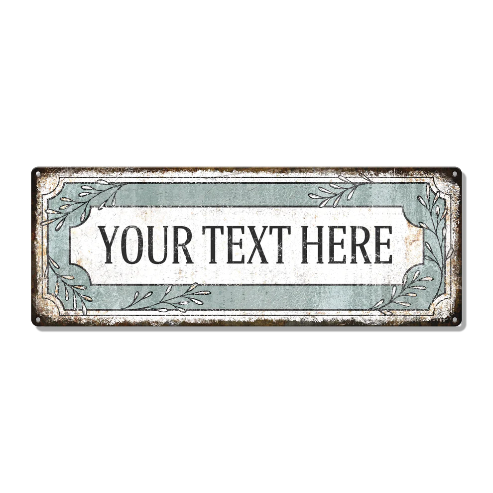 #EH10493 CUSTOM NAME ALUMINUM METAL SIGN WESTERN HOME DECOR HANDMADE NEW