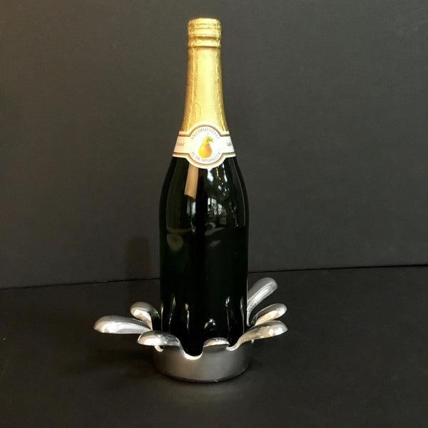 SPLASH WINE BOTTLE STAND WINE ALUMINUM WINE CADDIES WESTERN HOME DECOR HANDMADE NEW #EH13114