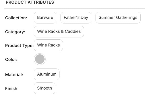 SPLASH WINE BOTTLE STAND WINE ALUMINUM WINE CADDIES WESTERN HOME DECOR HANDMADE NEW #EH13114