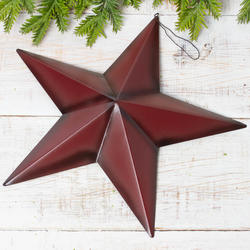 12" GALVANIZED EMBOSSED BARN STAR METAL WALL ART WESTERN HOME DECOR NEW #EH12178