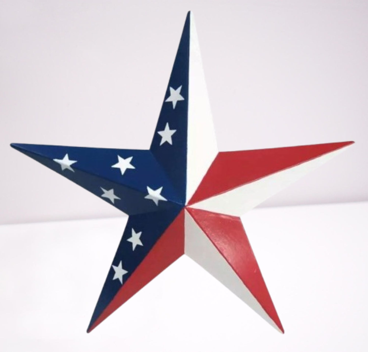 AMERICANA USA FLAG BARN STAR RED WHT BLUE PATRIOTIC METAL STAR HANDMADE 16",24",36" #EH13422
