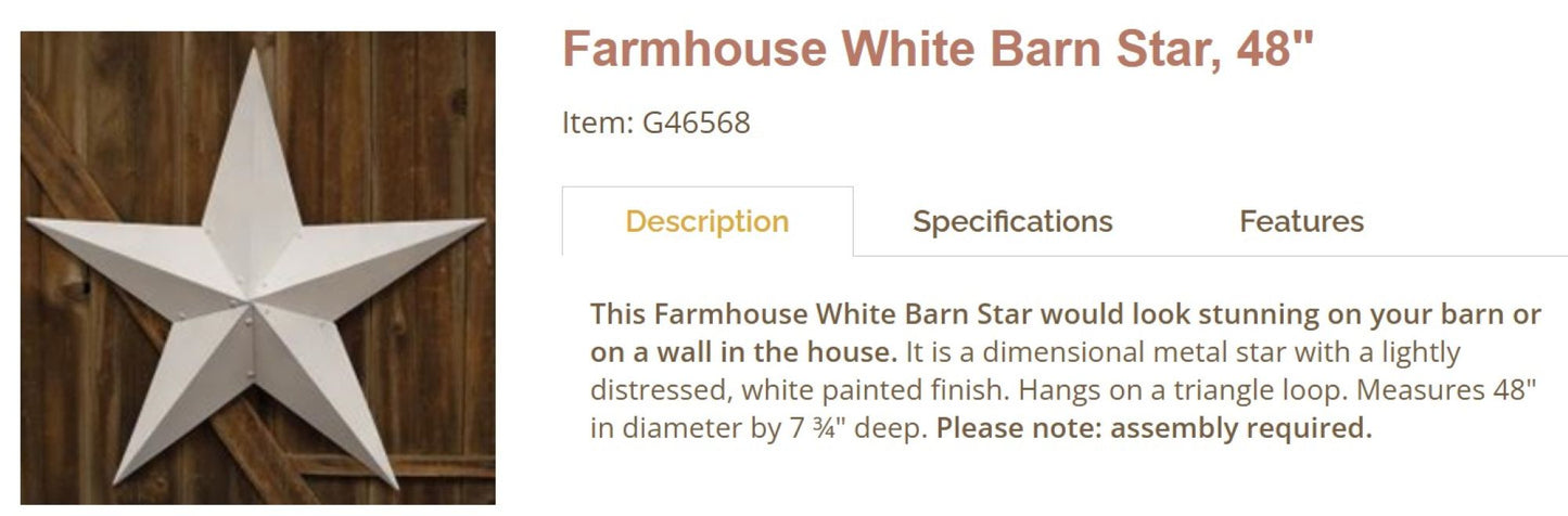 48" MUSTARD STAR KIT ASSEMBLY BARN STAR 5 POINT METAL STAR OF DAVID NO RING WESTERN HOME DECOR 53",72",96" HANDMADE EH13590