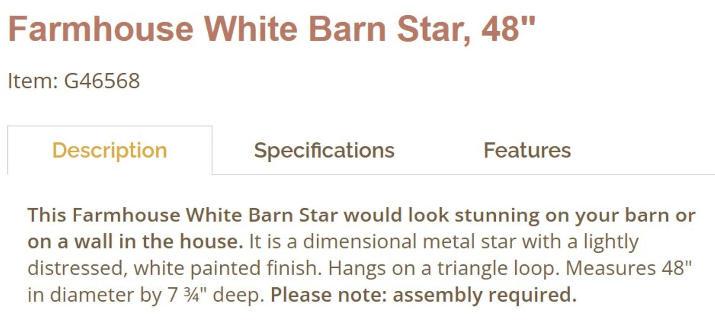 48" MUSTARD STAR KIT ASSEMBLY BARN STAR 5 POINT METAL STAR OF DAVID NO RING WESTERN HOME DECOR 53",72",96" HANDMADE EH13590