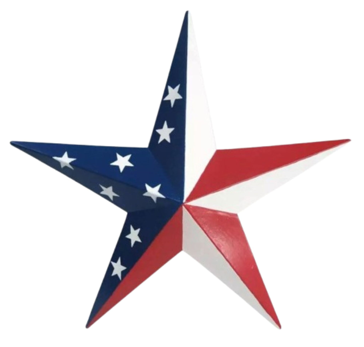 AMERICANA USA FLAG BARN STAR RED WHT BLUE PATRIOTIC METAL STAR HANDMADE 16",24",36" #EH13422