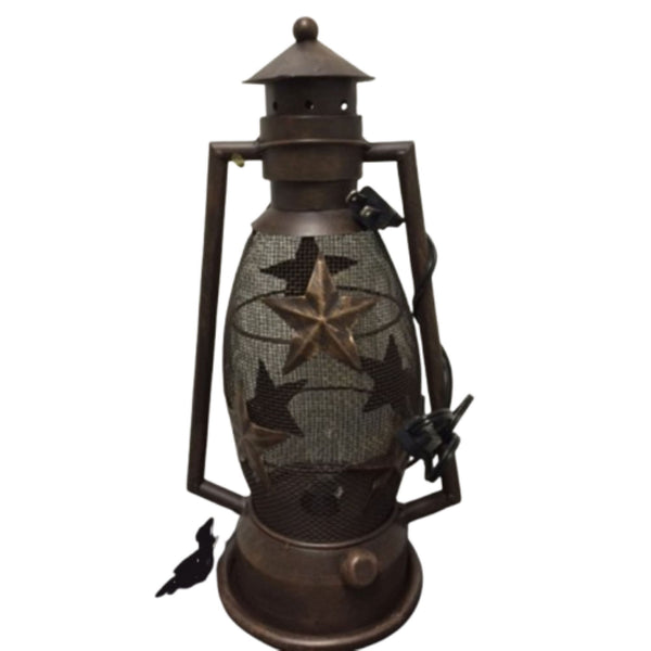 STAR LAMP METAL ART ELECTRIC LANTERN LAMP WESTERN HOME DECOR NEW LIGHTING #EH12727