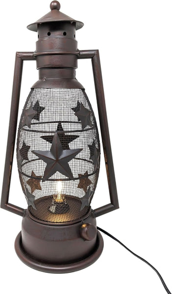 STAR LAMP METAL ART ELECTRIC LANTERN LAMP WESTERN HOME DECOR NEW LIGHTING #EH12727