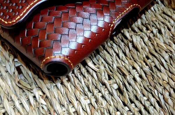 7" LONE STAR BROWN HORIZONTAL LEATHER POUCH EXTRA LARGE  BELT LOOP HOLSTER CELL PHONE CASE UNIVERSAL OVERSIZE #EH12950
