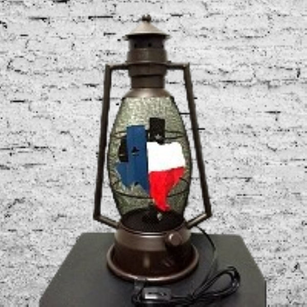 STATE OF TEXAS METAL ART ELECTRIC LANTERN LAMP WESTERN HOME WALL DECOR LIGHTING #EH12734