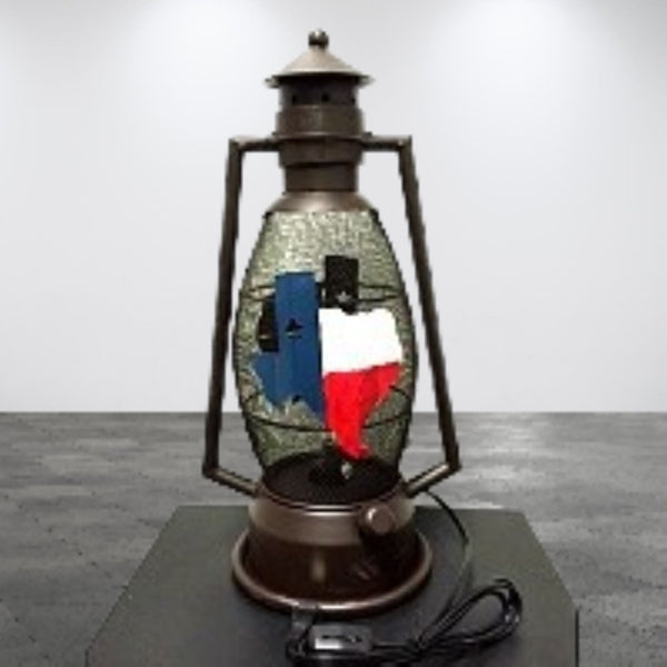 STATE OF TEXAS METAL ART ELECTRIC LANTERN LAMP WESTERN HOME WALL DECOR LIGHTING #EH12734