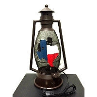 STATE OF TEXAS METAL ART ELECTRIC LANTERN LAMP WESTERN HOME WALL DECOR LIGHTING #EH12734