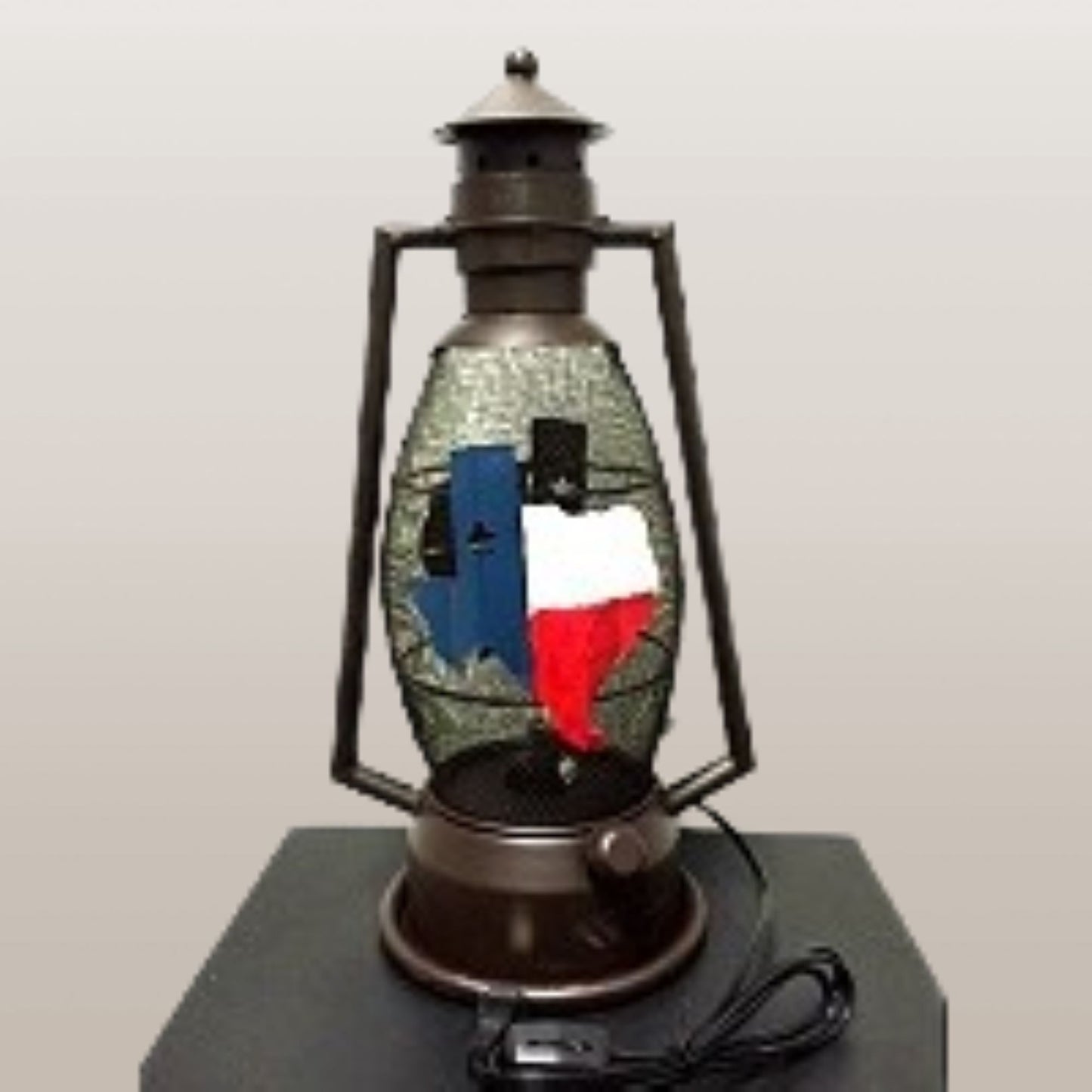 STATE OF TEXAS METAL ART ELECTRIC LANTERN LAMP WESTERN HOME WALL DECOR LIGHTING #EH12734