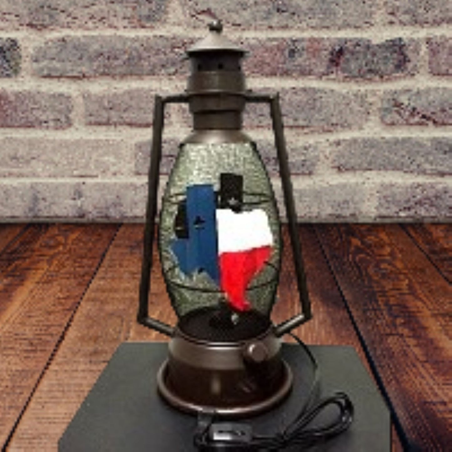 STATE OF TEXAS METAL ART ELECTRIC LANTERN LAMP WESTERN HOME WALL DECOR LIGHTING #EH12734