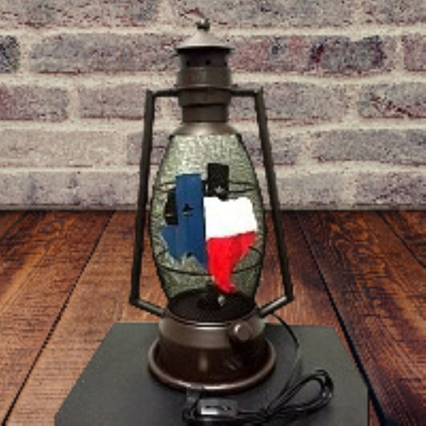 STATE OF TEXAS METAL ART ELECTRIC LANTERN LAMP WESTERN HOME WALL DECOR LIGHTING #EH12734