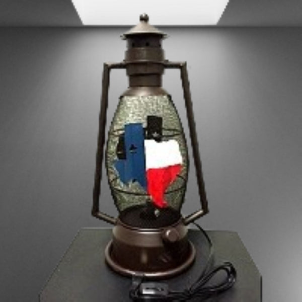 STATE OF TEXAS METAL ART ELECTRIC LANTERN LAMP WESTERN HOME WALL DECOR LIGHTING #EH12734