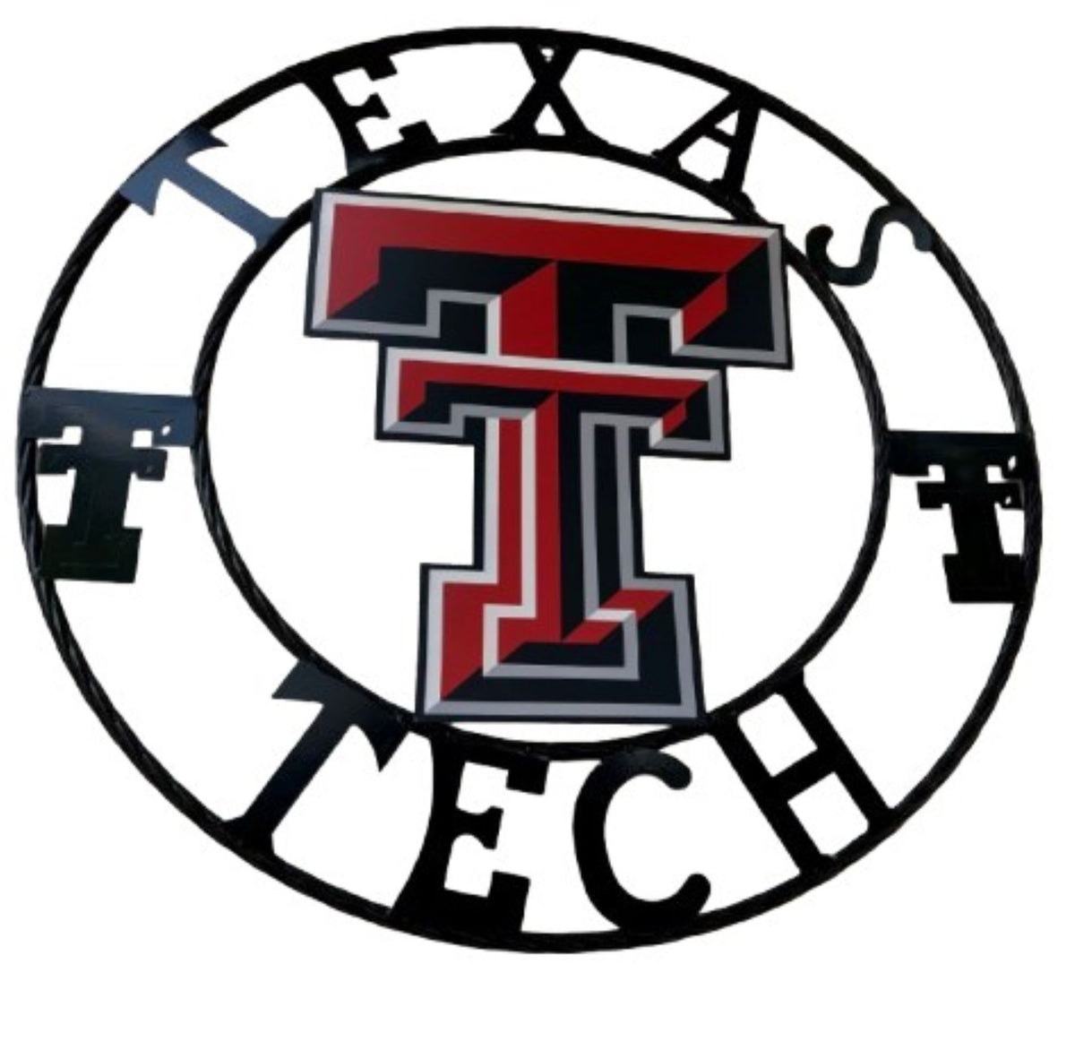 12", 18", 24", 32" TEXAS TECH CUSTOM METAL VINTAGE CRAFT TEAM SIGN WESTERN HOME DECOR HANDMADE