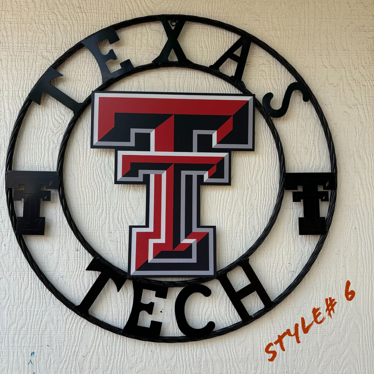 12", 18", 24", 32" TEXAS TECH CUSTOM METAL VINTAGE CRAFT TEAM SIGN WESTERN HOME DECOR HANDMADE