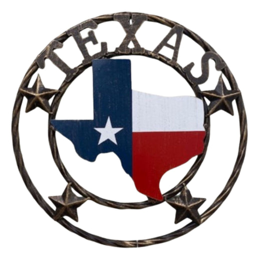 TEXAS MAP SIGN 12",18",24" BARN METAL SIGN WESTERN HOME DECOR HANDMADE NEW #EH
